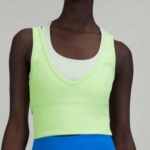 lululemon athletica Neon Green Tank Top
